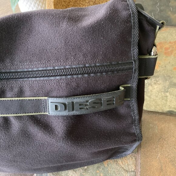 DIESEL,  Black Briefcase with Fold-Over Flap - Picture 3 of 8